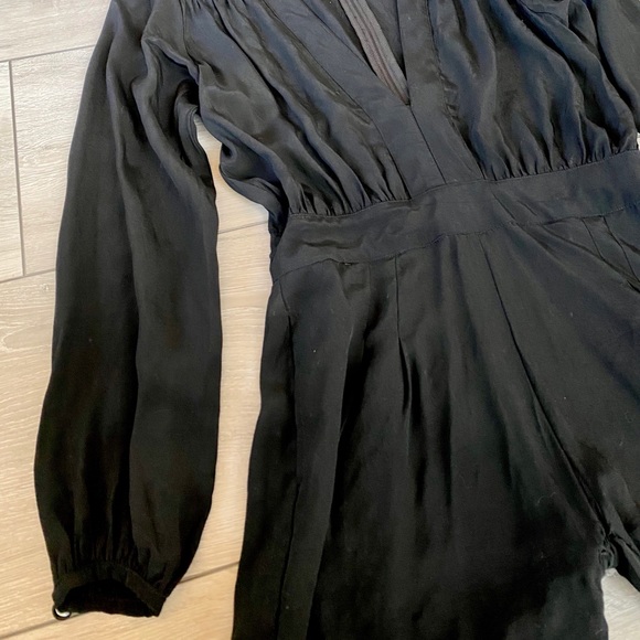 Nasty Gal Black Romper Longsleeve - Picture 3 of 7